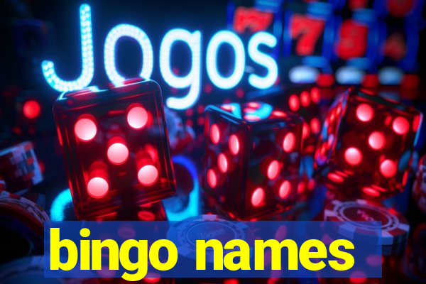 bingo names