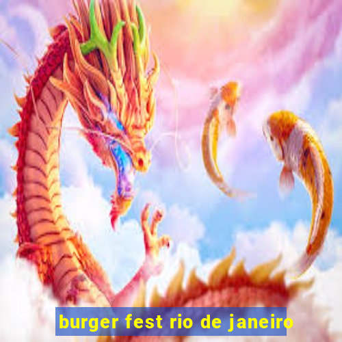 burger fest rio de janeiro