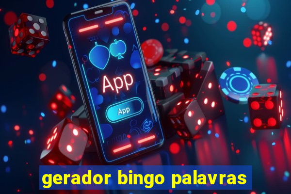 gerador bingo palavras