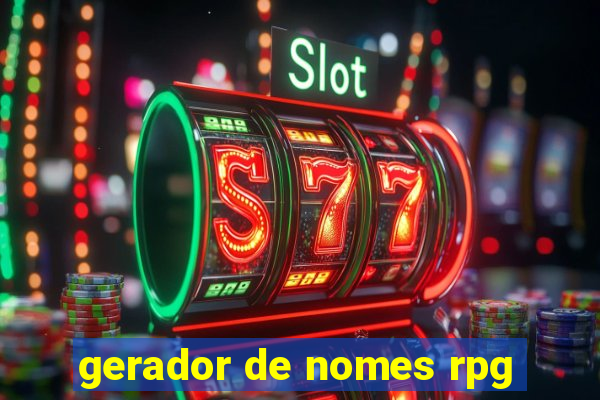 gerador de nomes rpg