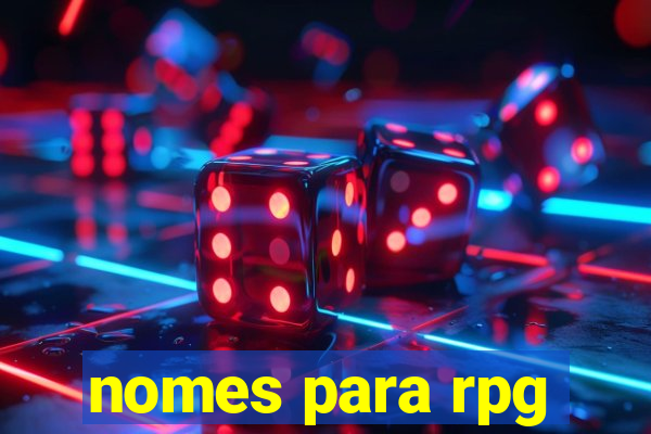 nomes para rpg