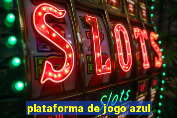 plataforma de jogo azul