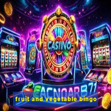 fruit and vegetable bingo