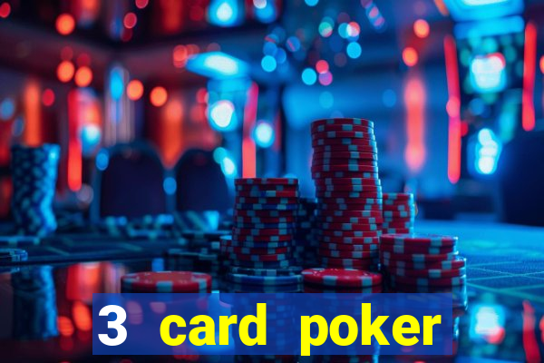 3 card poker casino game