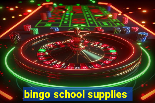 bingo school supplies