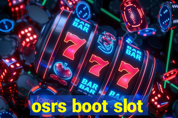 osrs boot slot