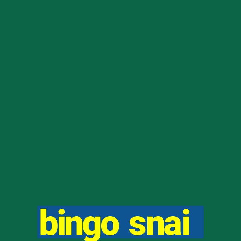 bingo snai