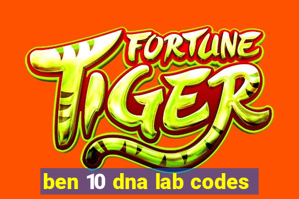 ben 10 dna lab codes