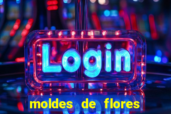 moldes de flores gigantes para imprimir