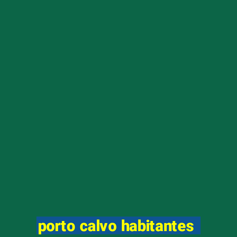 porto calvo habitantes