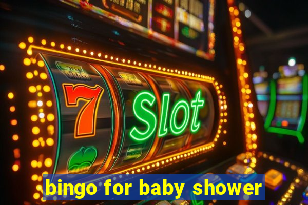 bingo for baby shower