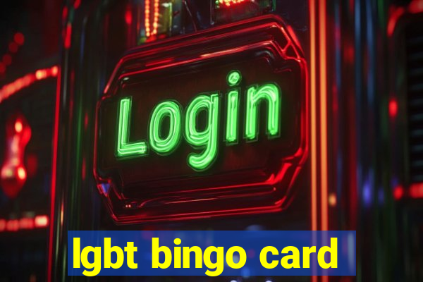 lgbt bingo card