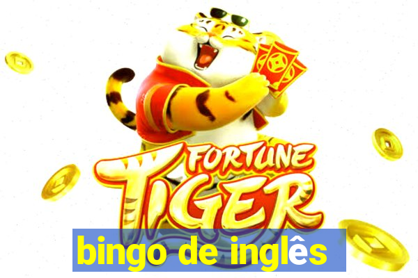 bingo de inglês