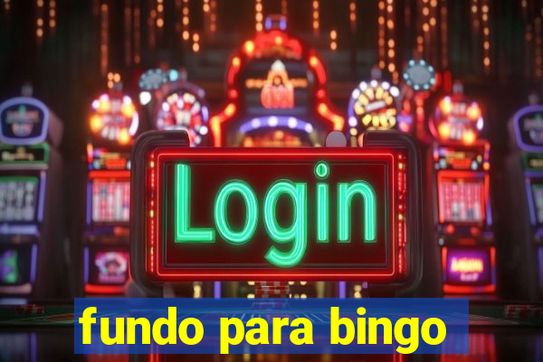 fundo para bingo