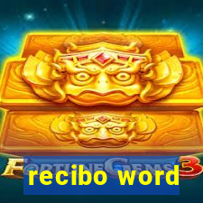 recibo word