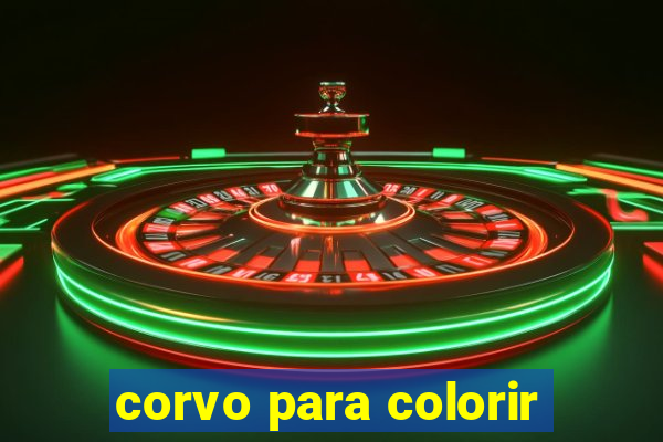 corvo para colorir