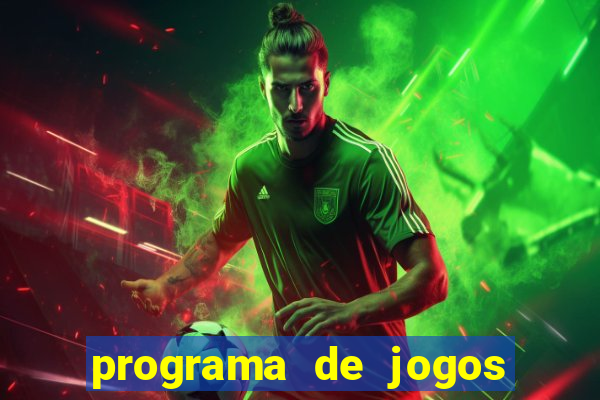 programa de jogos de futebol