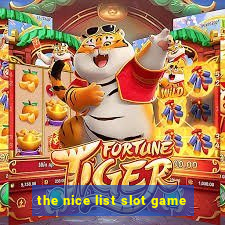 the nice list slot game