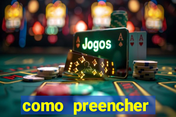 como preencher recibo de pagamento