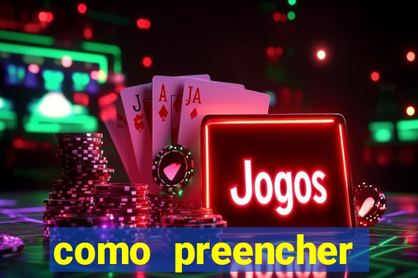 como preencher recibo de pagamento