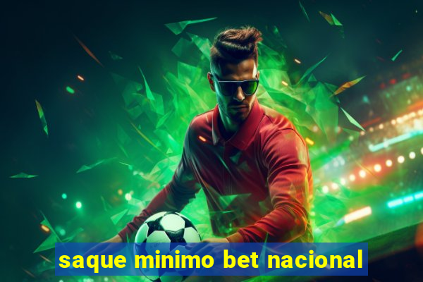 saque minimo bet nacional