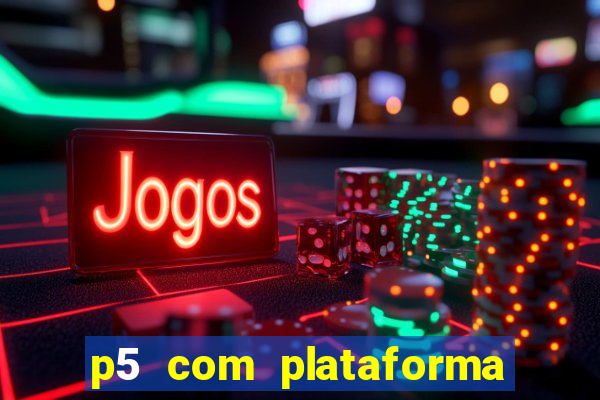 p5 com plataforma de jogos