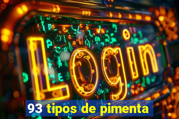 93 tipos de pimenta