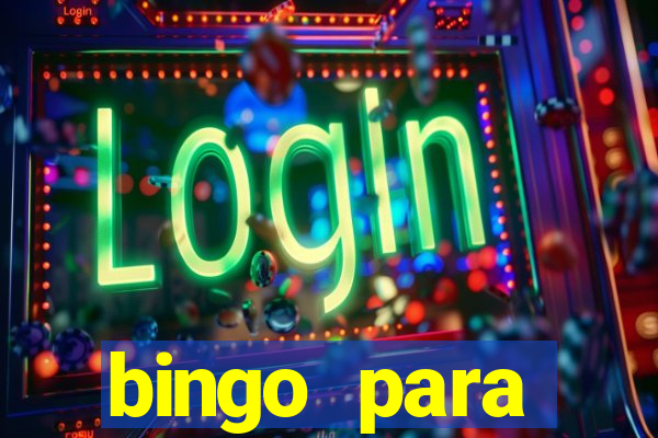 bingo para despedida de solteira para imprimir