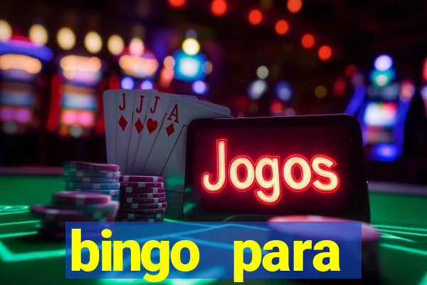 bingo para despedida de solteira para imprimir