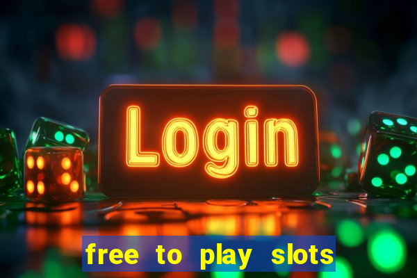 free to play slots online no download