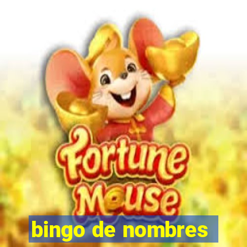 bingo de nombres