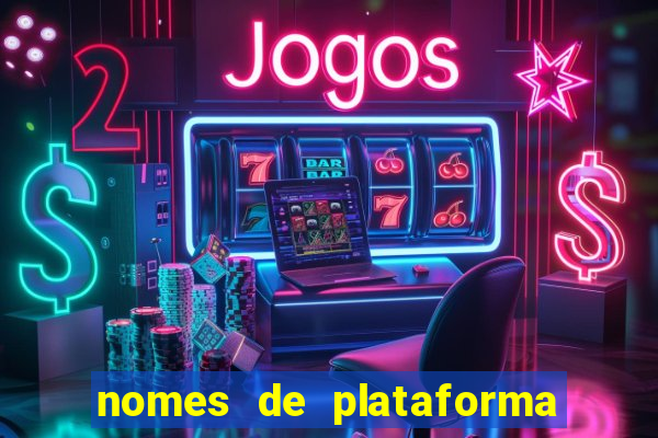 nomes de plataforma de jogos do tigre