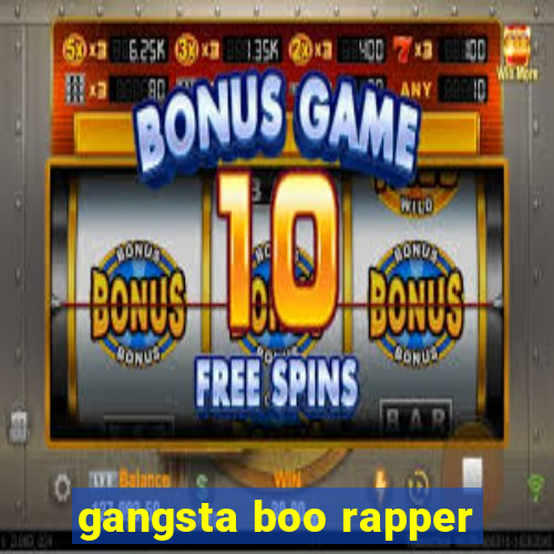 gangsta boo rapper