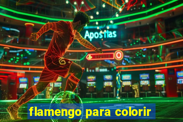 flamengo para colorir