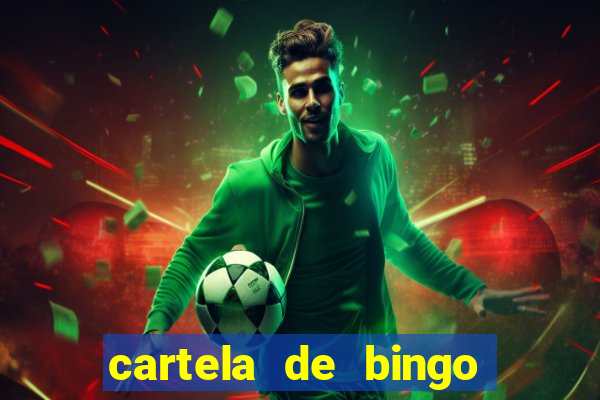 cartela de bingo pra imprimir