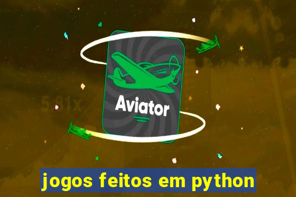 jogos feitos em python