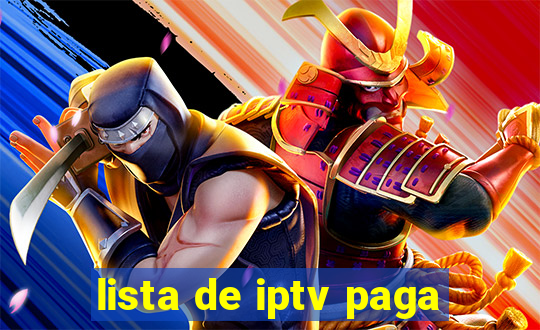 lista de iptv paga