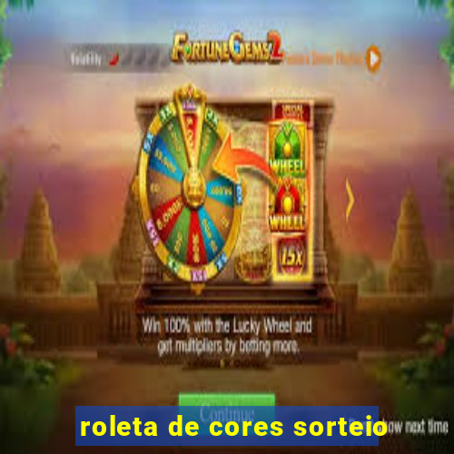 roleta de cores sorteio