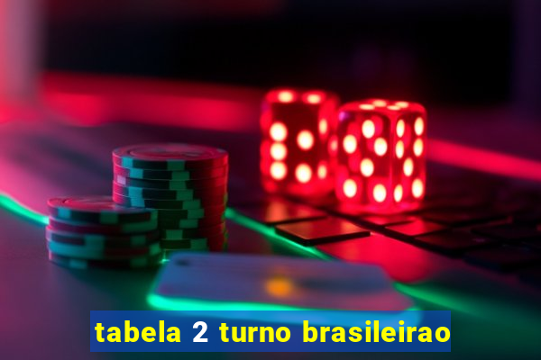 tabela 2 turno brasileirao