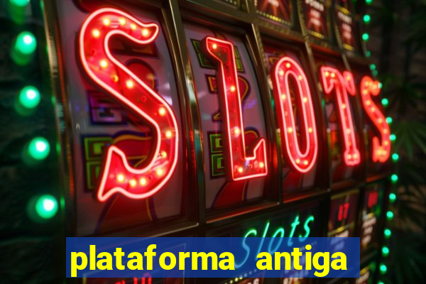 plataforma antiga de jogos