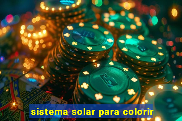 sistema solar para colorir