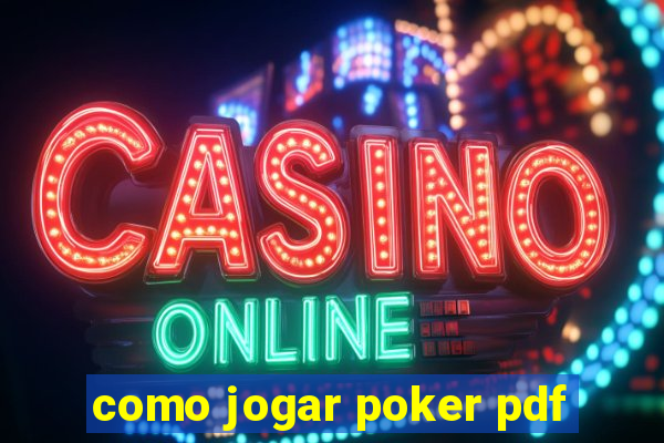 como jogar poker pdf