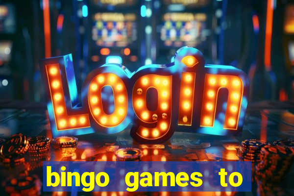 bingo games to play at home