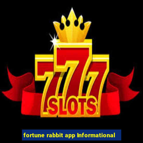 fortune rabbit app Informational