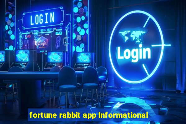 fortune rabbit app Informational