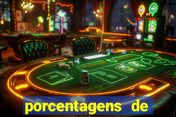 porcentagens de jogos pagantes