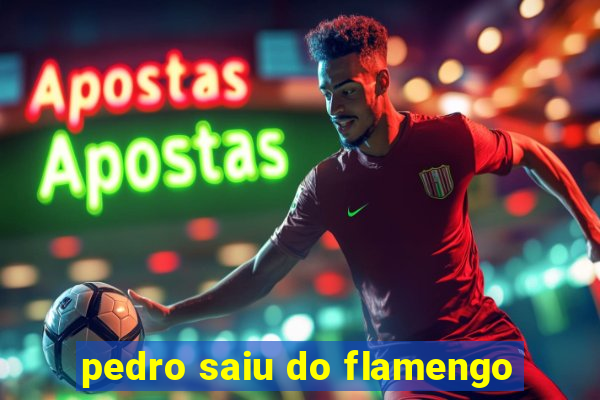 pedro saiu do flamengo