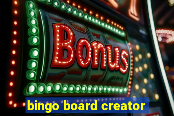 bingo board creator