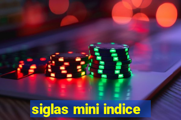 siglas mini indice