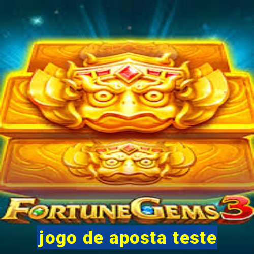 jogo de aposta teste